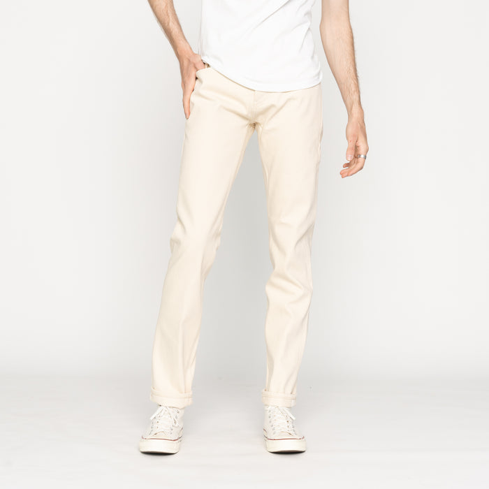 UB297 Tapered Fit - Ecru With Seed Selvedge | The Unbranded Brand