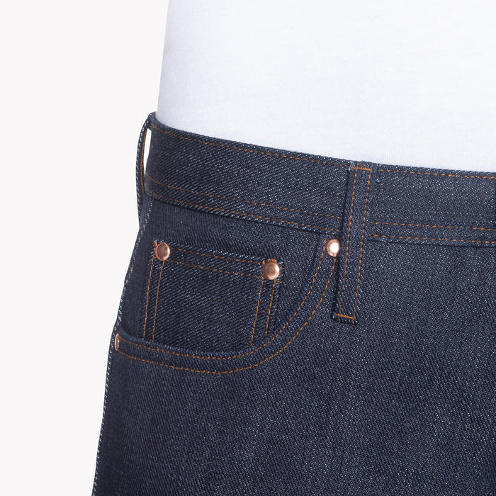 UB321 Straight Fit 21oz Heavyweight Indigo Selvedge Denim | The Unbranded Brand