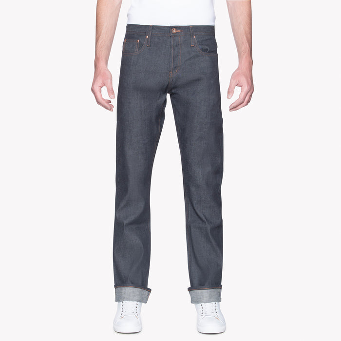 UB322 Straight Fit 11oz Indigo Stretch Selvedge Denim | The Unbranded Brand