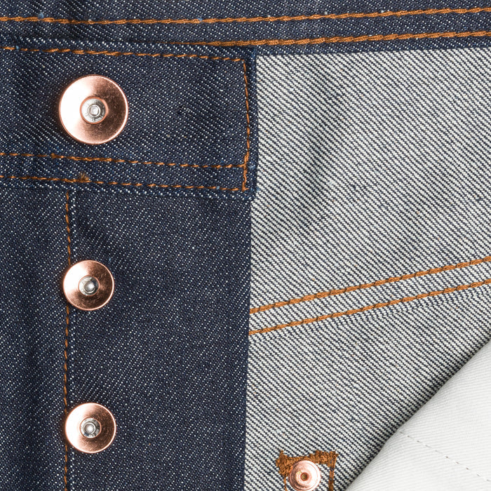 UB601 Relaxed Tapered Fit 14.5oz Indigo Selvedge Denim | The Unbranded Brand