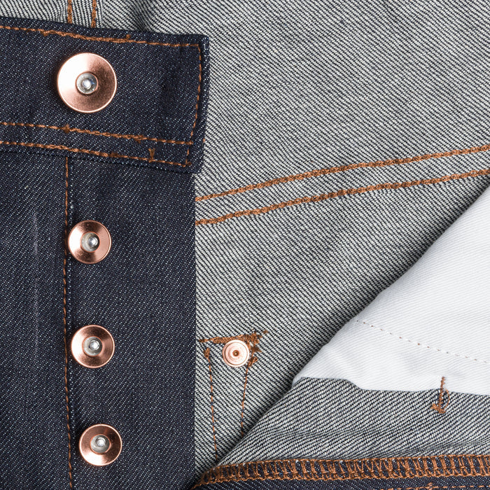 UB622 Relaxed Tapered Fit 11oz Indigo Stretch Selvedge Denim | The Unbranded Brand