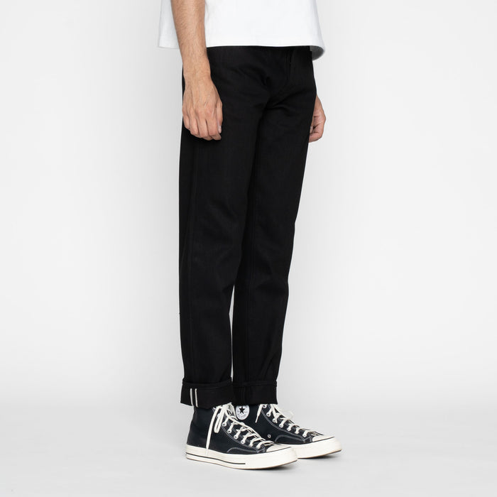 UB648 Relaxed Tapered  Fit - 14.5oz. Slubby Black Selvedge