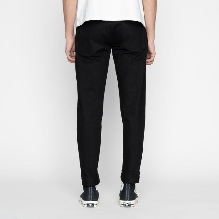 UB648 Relaxed Tapered  Fit - 14.5oz. Slubby Black Selvedge