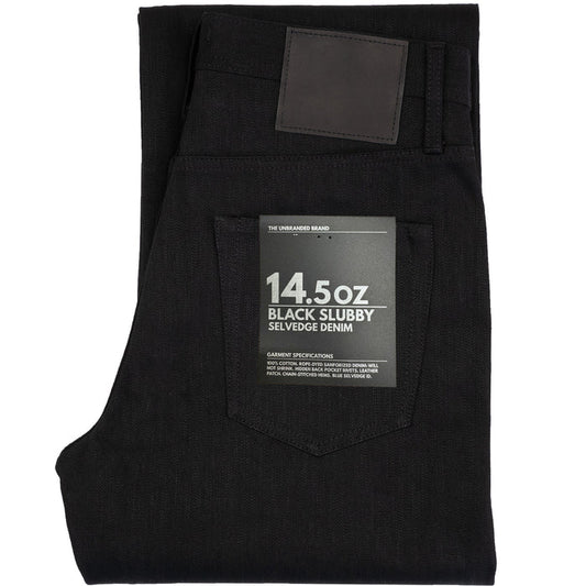 UB748 Wide - 14.5oz. Slubby Black Selvedge