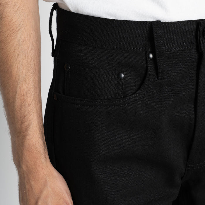 UB748 Wide - 14.5oz. Slubby Black Selvedge