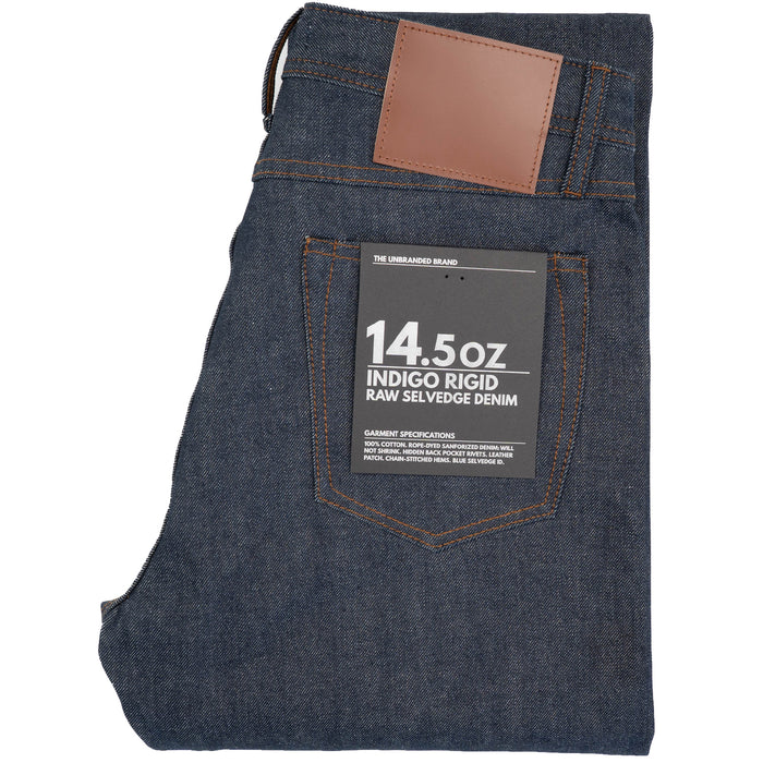 UB801 Relaxed Straight Fit  - 14.5oz Indigo Selvedge