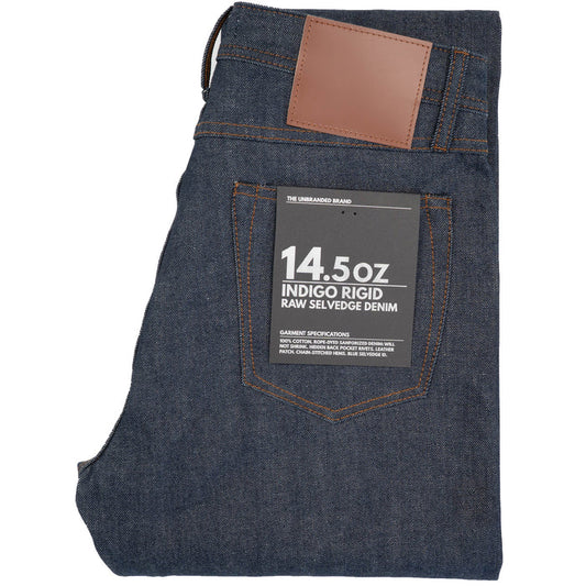 UB801 Relaxed Straight Fit  - 14.5oz Indigo Selvedge