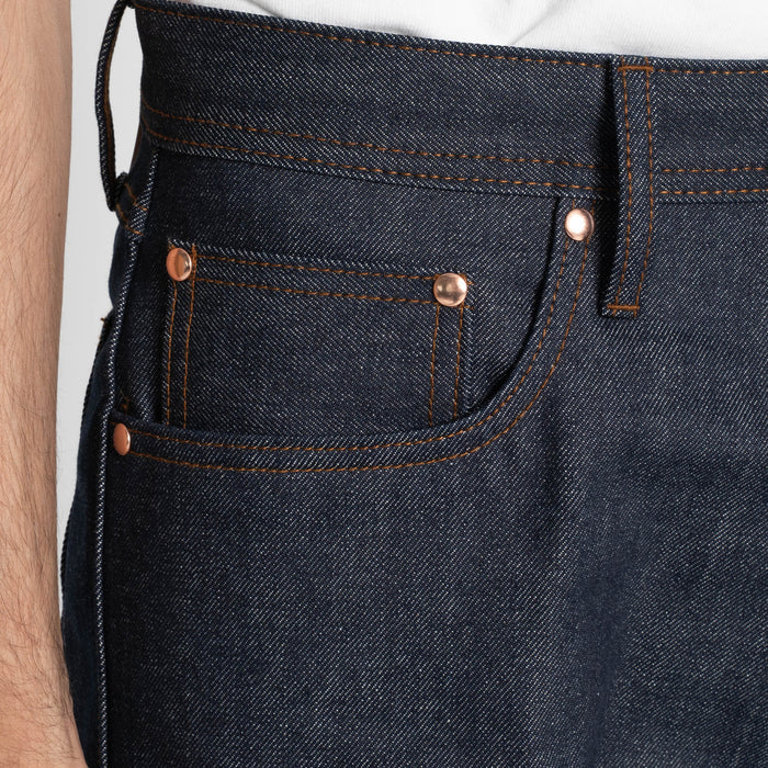 UB801 Relaxed Straight Fit  - 14.5oz Indigo Selvedge