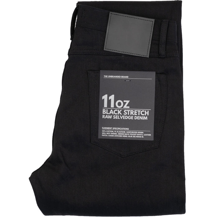 UB844 Relaxed Straight Fit - 11oz Black Stretch Selvedge