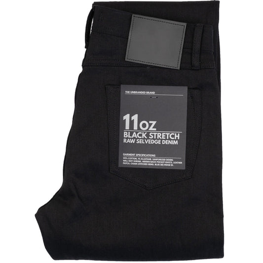 UB844 Relaxed Straight Fit - 11oz Black Stretch Selvedge