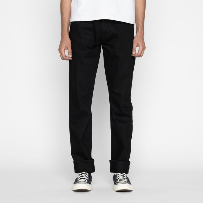 UB848 Relaxed Straight  - 14.5oz. Slubby Black Selvedge