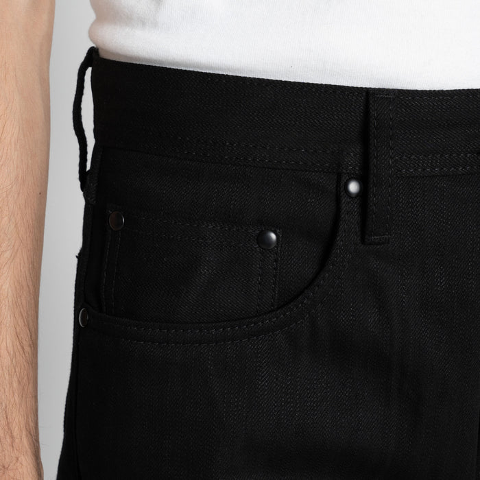 UB848 Relaxed Straight  - 14.5oz. Slubby Black Selvedge