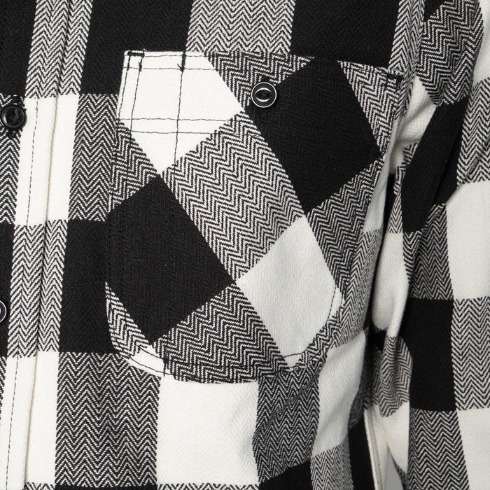 UBS431 Work Shirt - Ultra Heavyweight Flannel Ecru