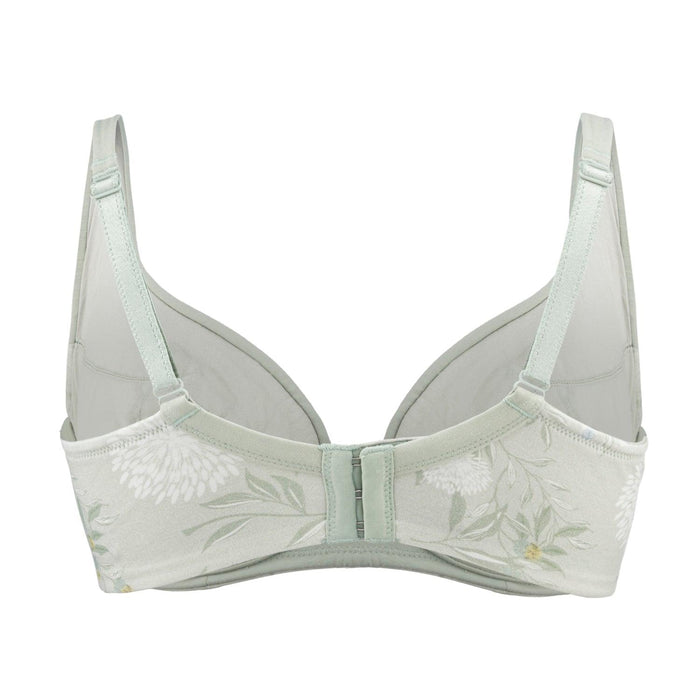 Valentina Silk and Organic Cotton Underwired Full Cup Support Bra, view 3 – Juliemay Lingerie