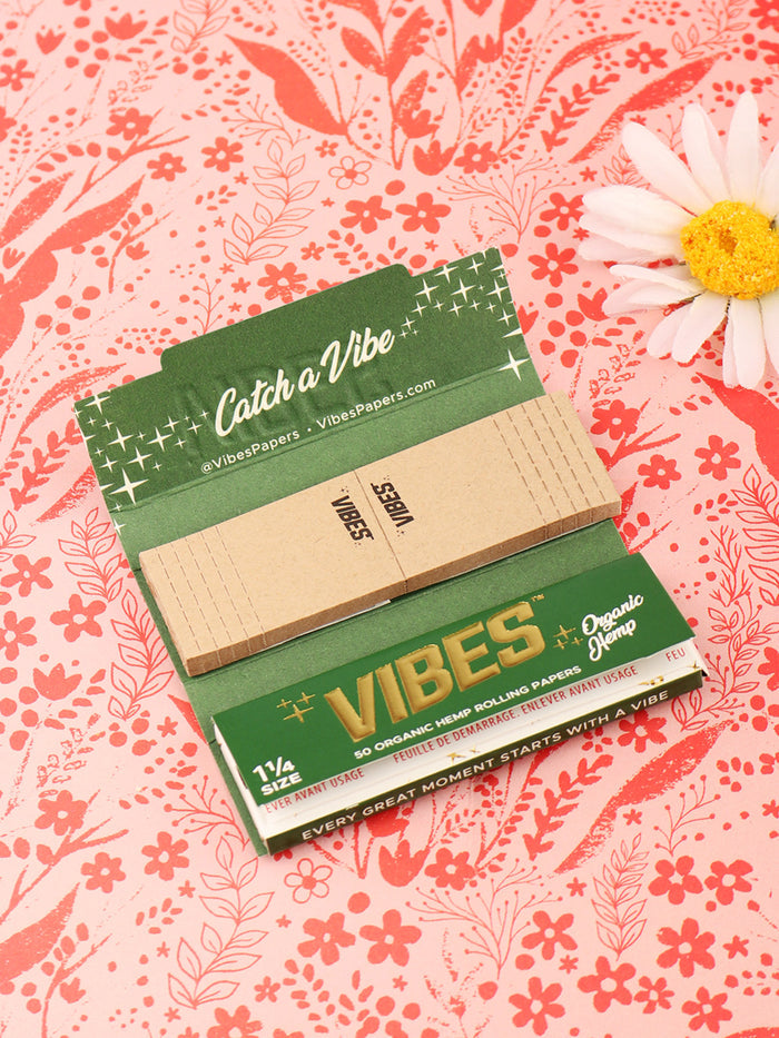 Vibes Papers 1 1/4 with Tips | Organic Hemp-Image 1