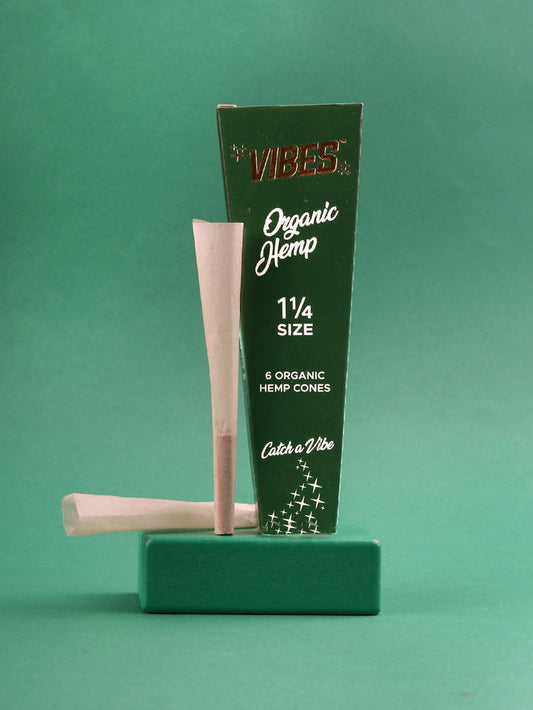 Vibes Pre-Rolled Cones 1 1/4  6 Pcs | Organic Hemp-Image 1