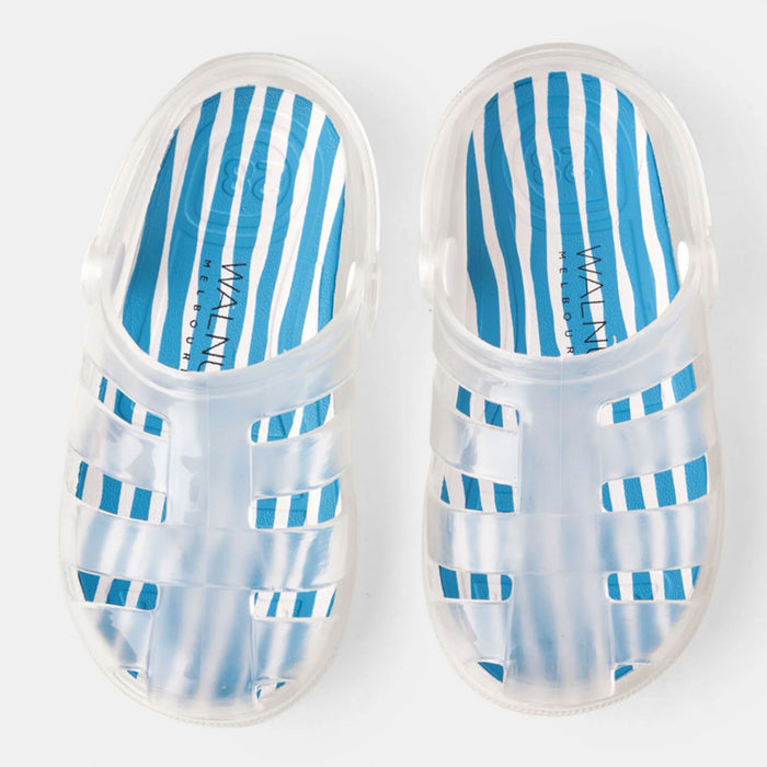 Walnut Frankie Sandals - Blue