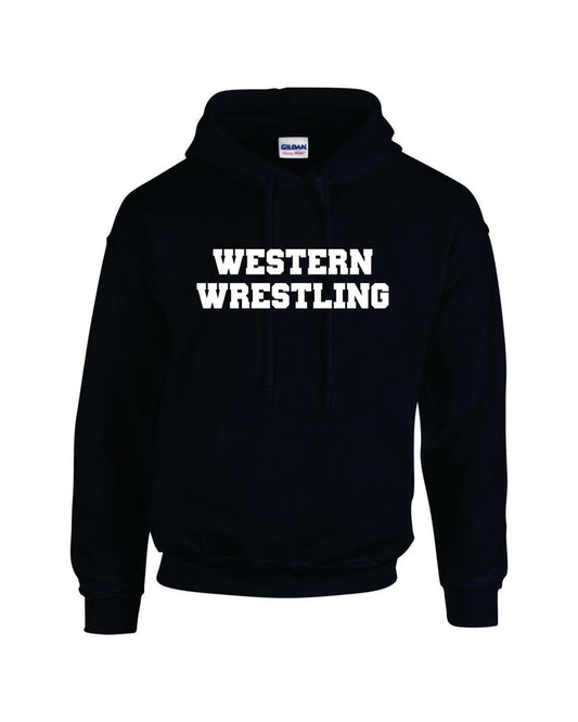Western Wrestling Hoodie Black