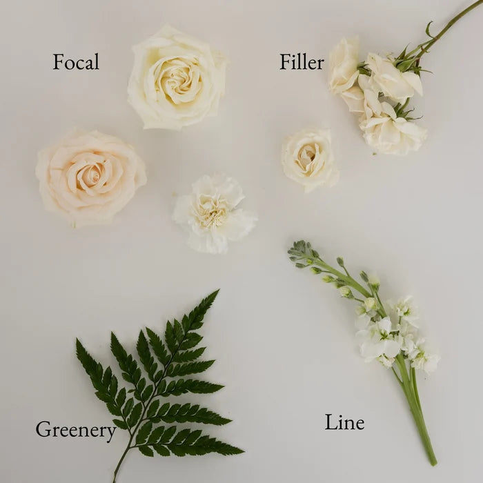 Farm To Table White Bouquet Bar Flower Kit Stem - Image