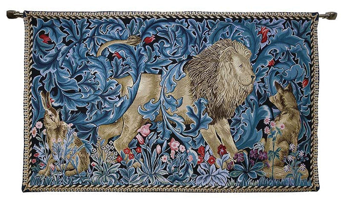 William Morris Lion and the Forest - Wall Hanging 139cm x 87cm (120 rod)