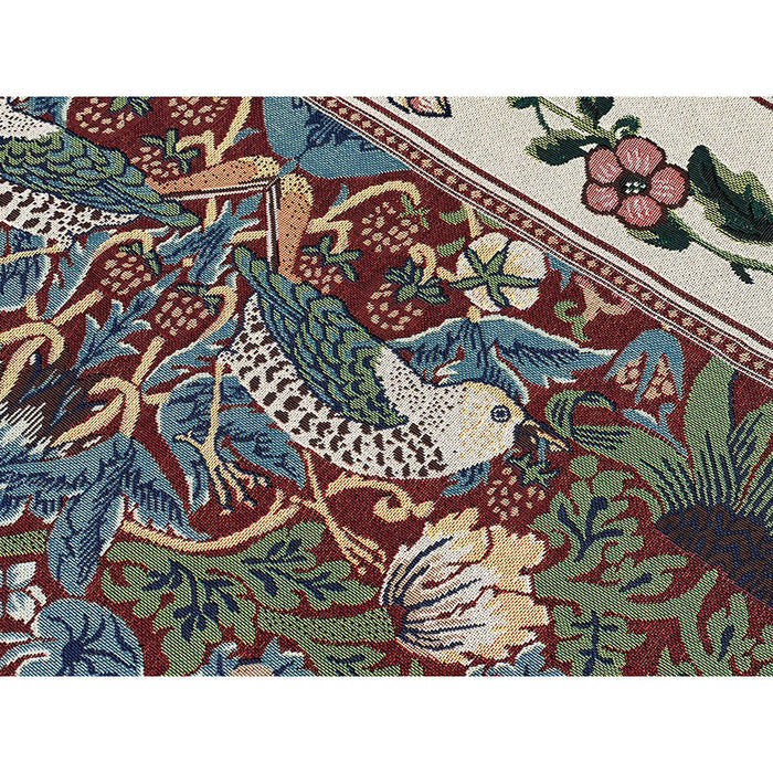 William Morris Strawberry Thief Red - Wall Hanging 110cm x 139cm (70 rod)