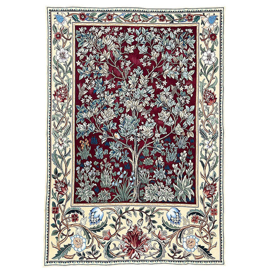 William Morris Tree of Life Red - Wall Hanging in 3 sizes