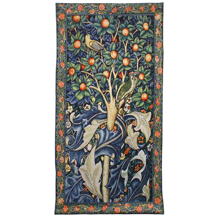 William Morris Woodpecker in a Fruit Tree - Wall Hanging 69cm x 139cm (70 rod)