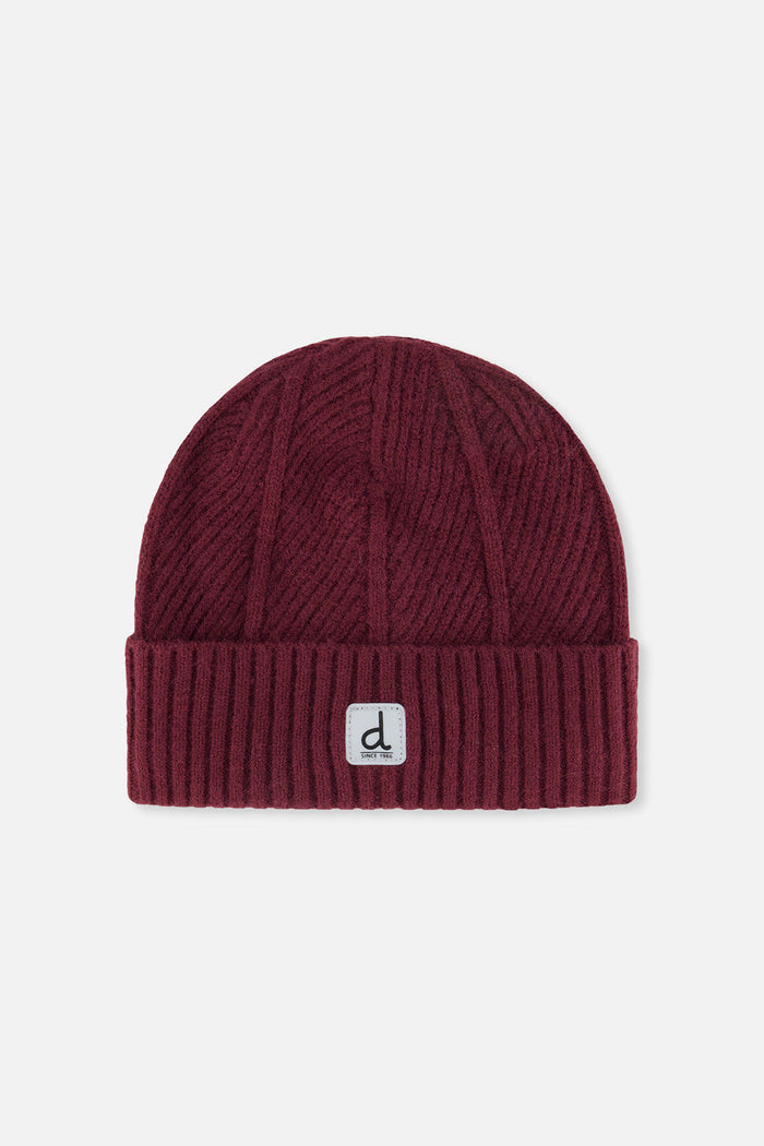 Winter Knit Hat Burgundy-0