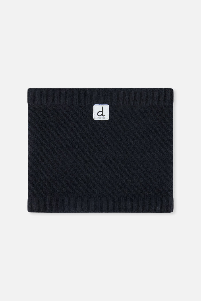 Winter Knit Neckwarmer Black-0