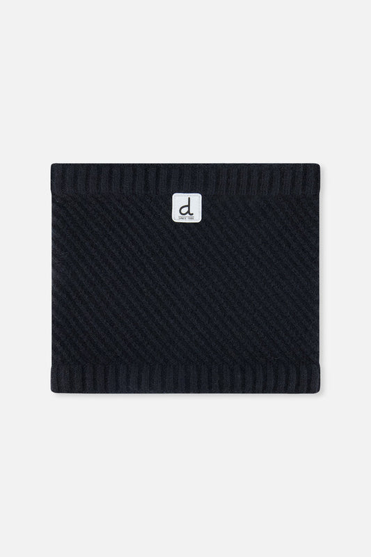 Winter Knit Neckwarmer Black-0