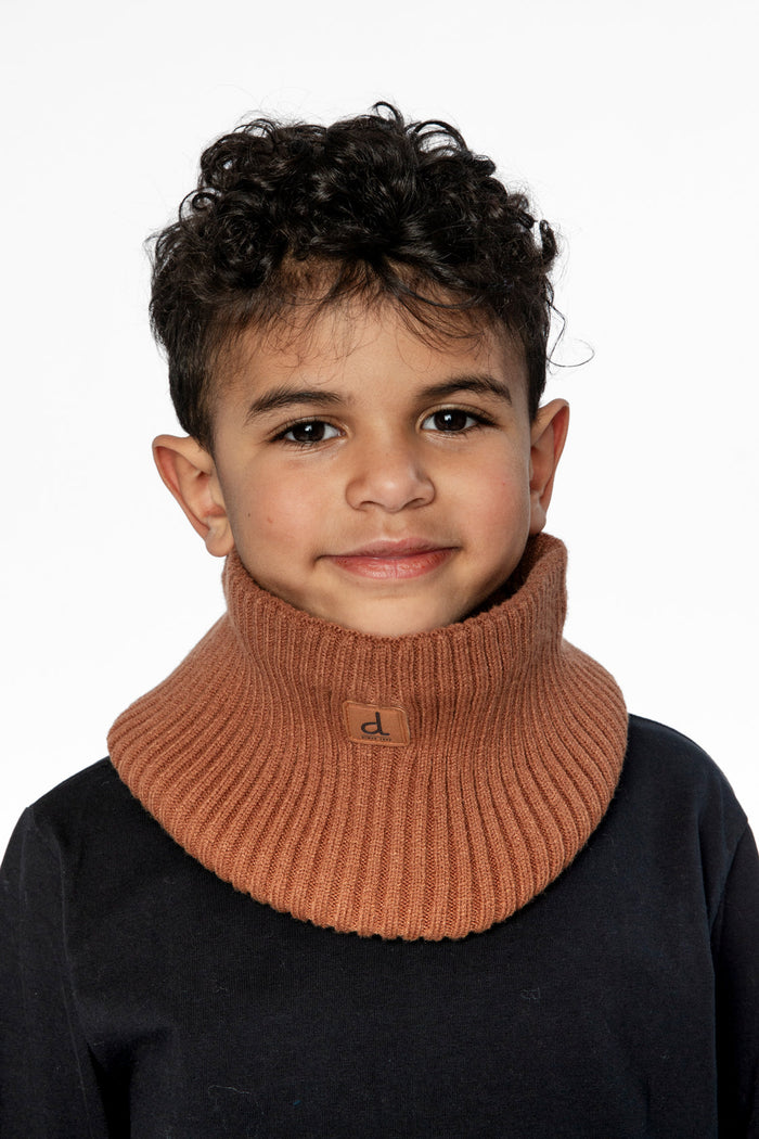 Winter Knit Neckwarmer Taupe-1