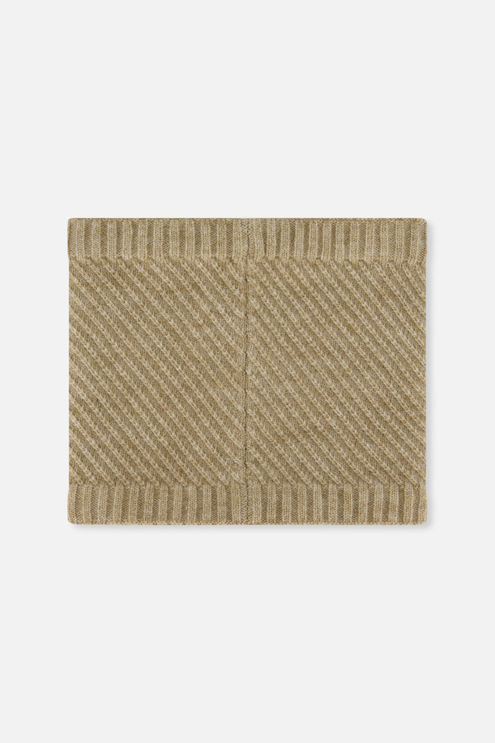 Winter Knit Neckwarmer Taupe-2