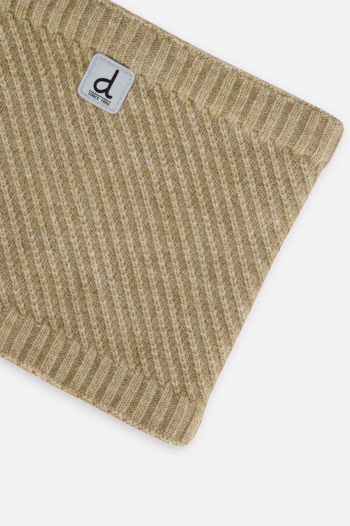 Winter Knit Neckwarmer Taupe-3