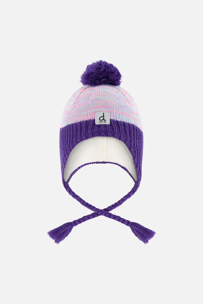 Winter Peruvian Knit Hat With Pompom Multicolored-0