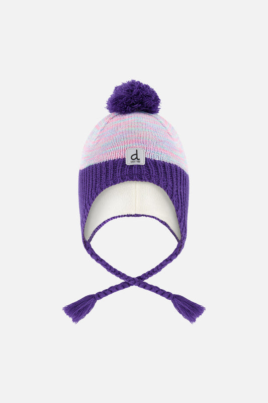 Winter Peruvian Knit Hat With Pompom Multicolored-0