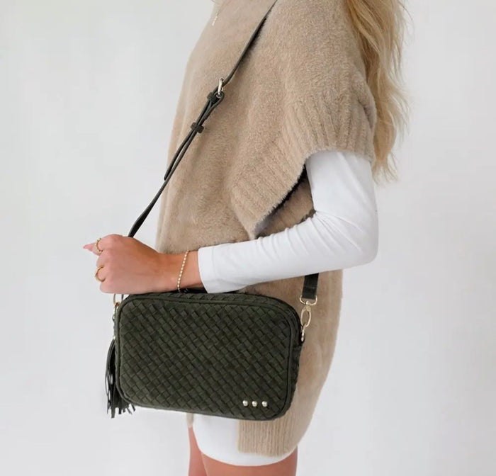 Woven Crossbody Bag