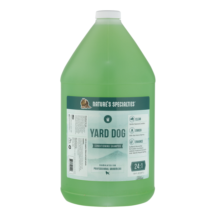 128 oz bottle of Nature's Specialties Yard Dog® non-sulfate shampoo for dogs & cats.