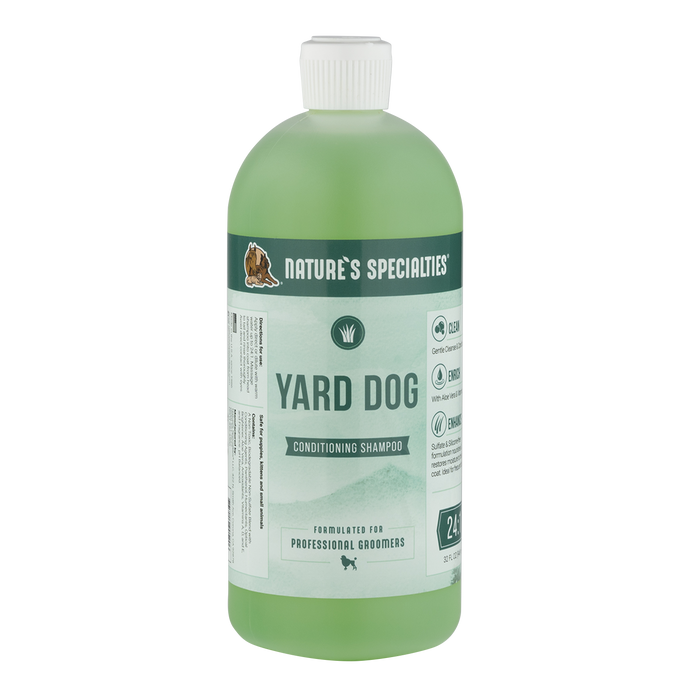 32 oz bottle of Nature's Specialties Yard Dog® conditioning shampoo for dogs & cats.