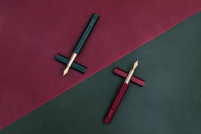 Ystudio Classic Revolve Fountain Pen - Red
