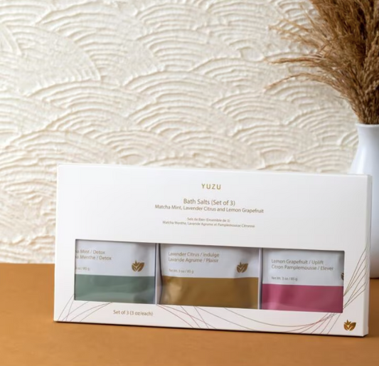 YUZU - Bath Salts Trio Gift Set